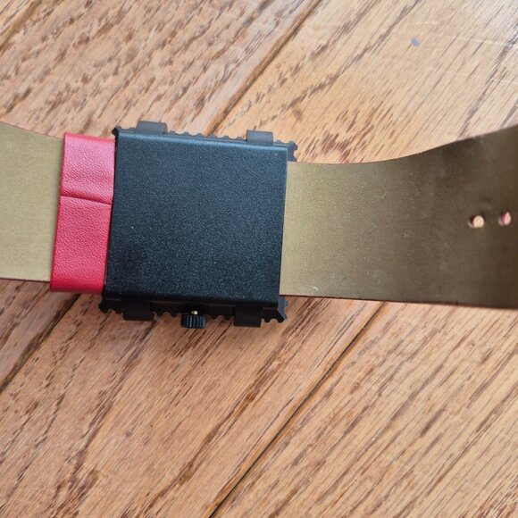 S.T.A.M.P.S Watch Red Rose Untested Nature Wearable Art - Picture 10 of 12